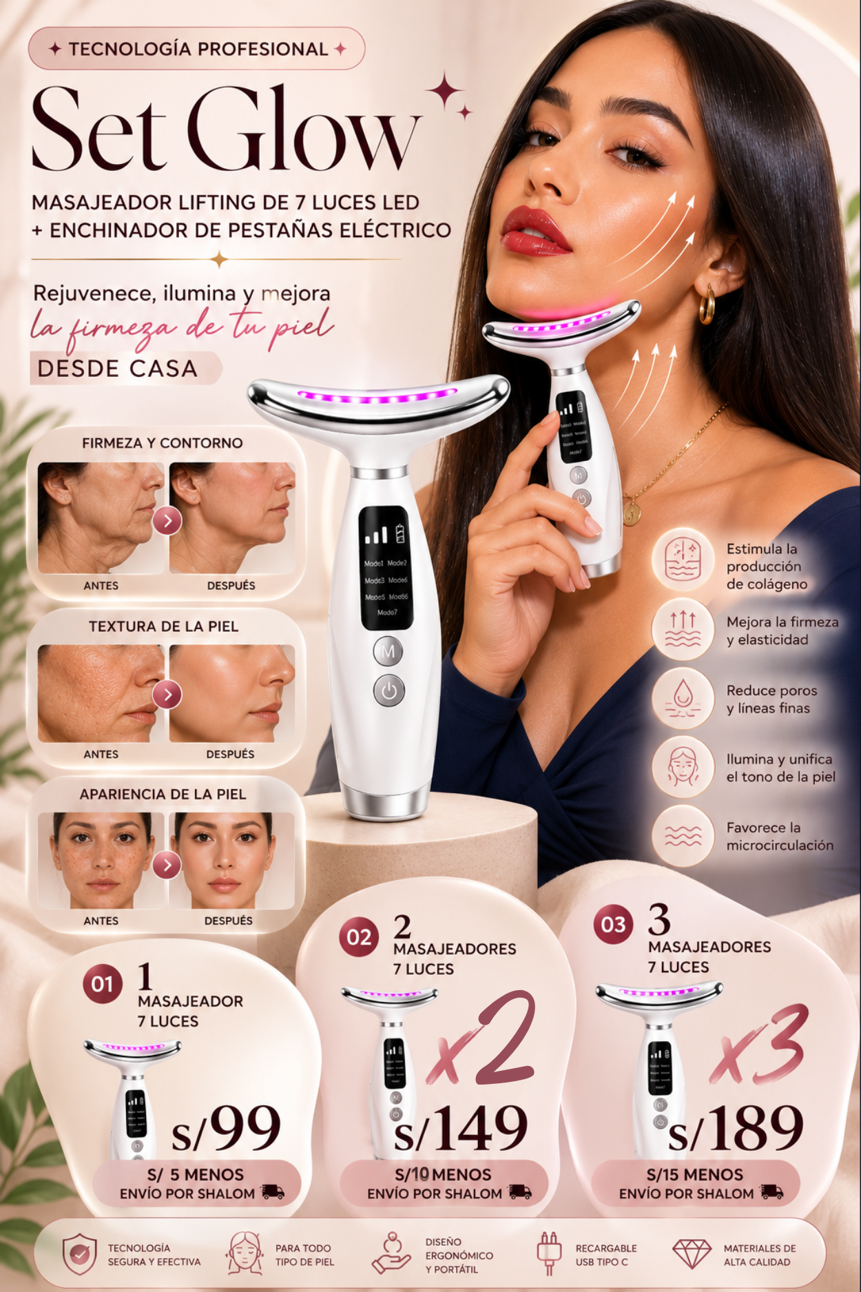 MASAJEADOR LIFTING FACIAL