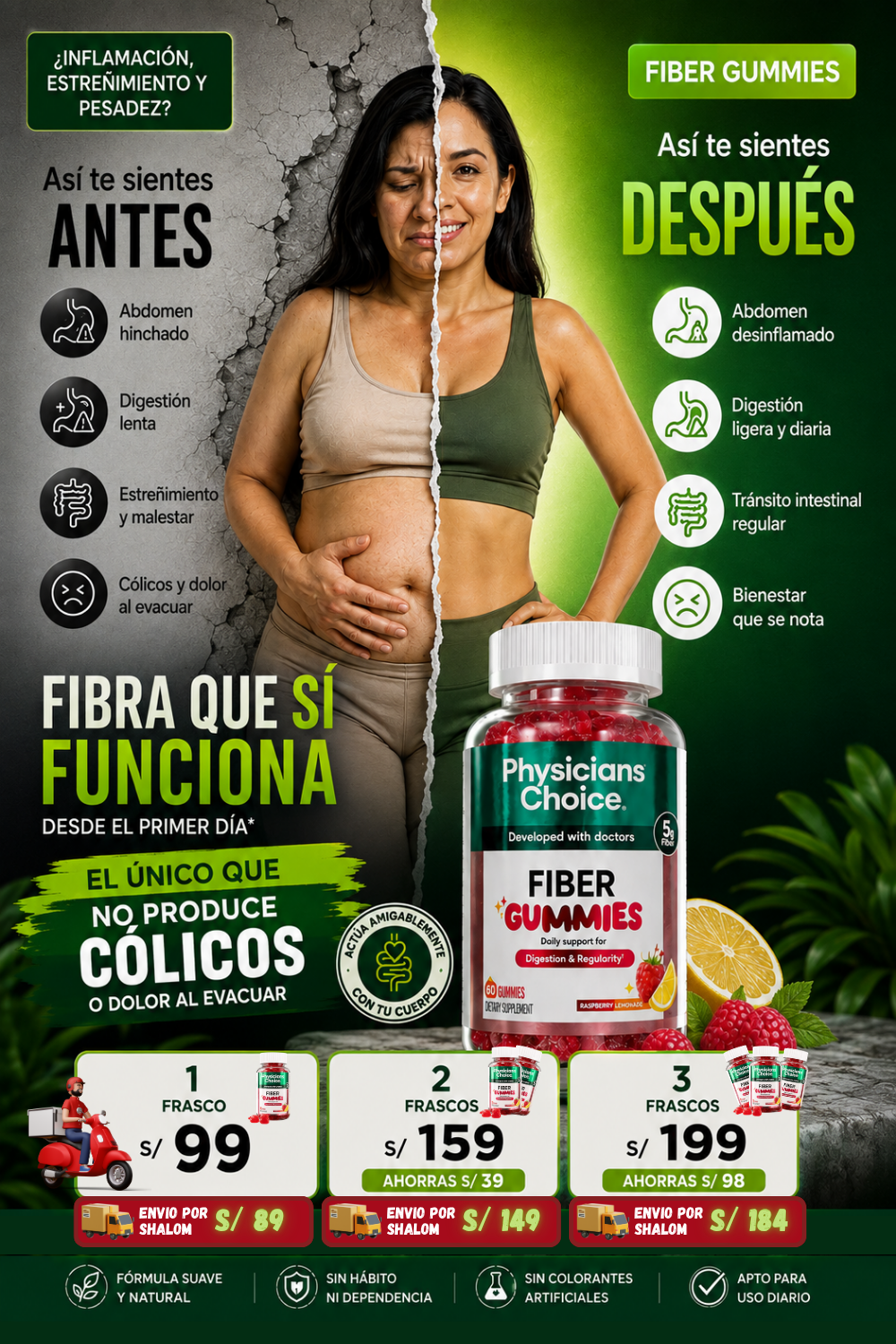 Fiber Gummies -  Salud digestiva