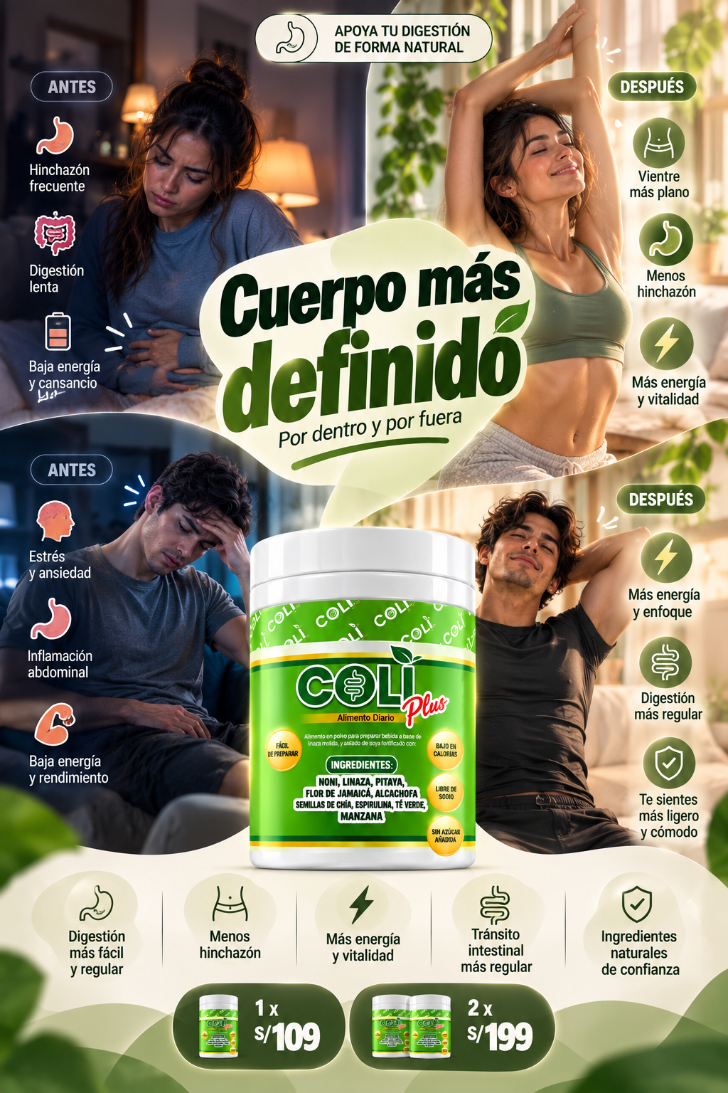 COLI Plus - Desinflama y define tu abdomen