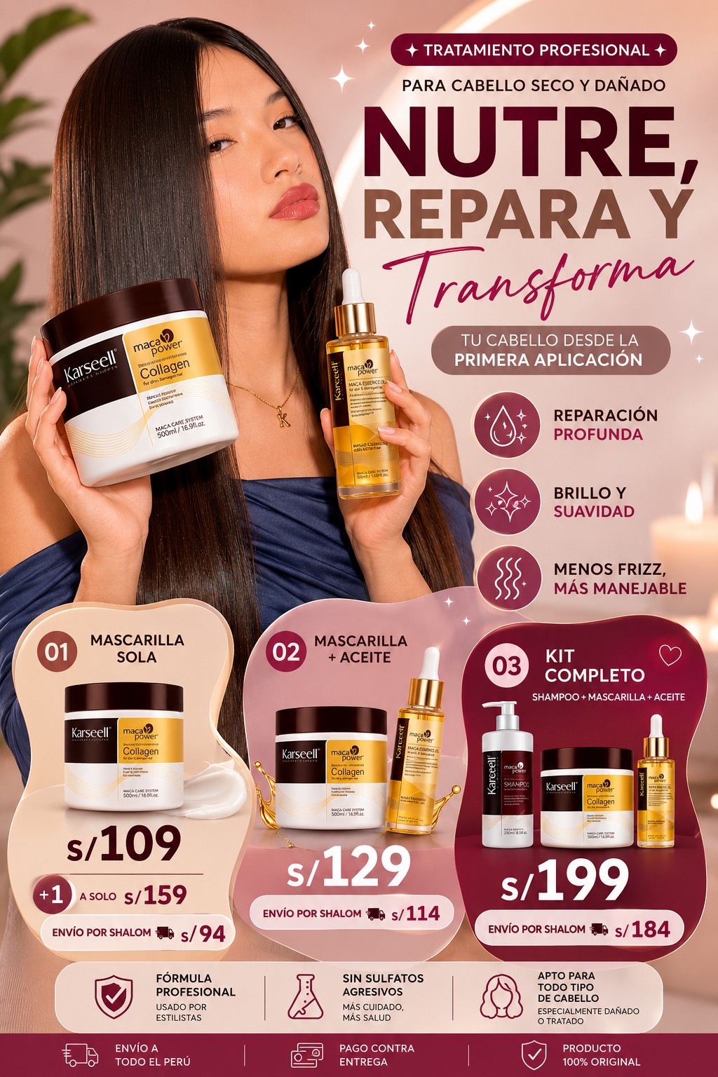 KARSEELL MASCARILLA + ACEITE