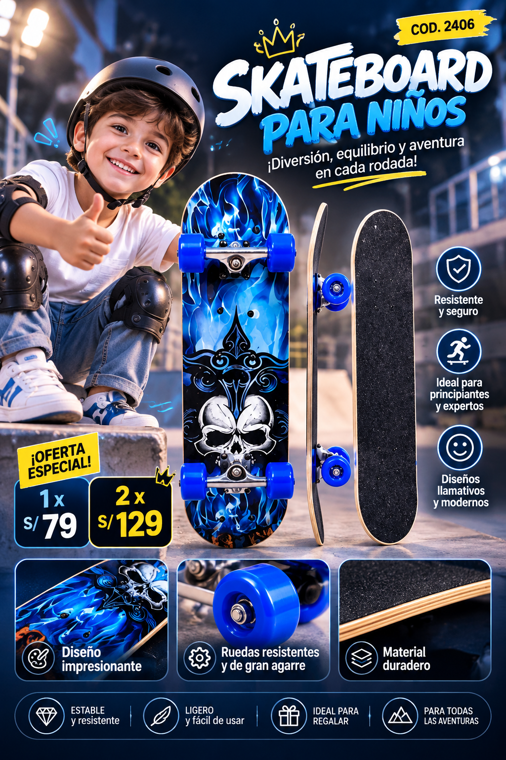 Skate board para niños
